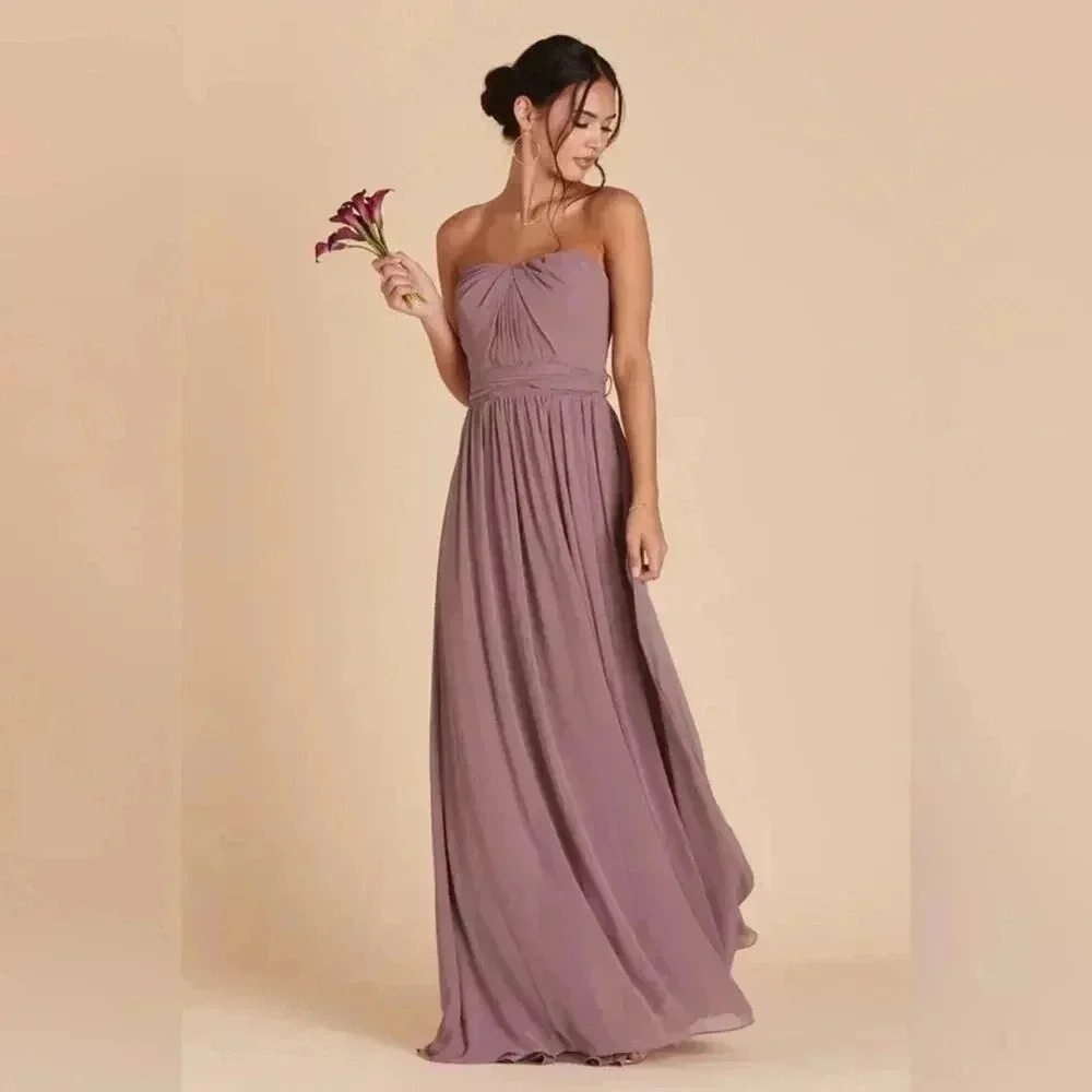 Birdy Grey Grace Convertible Dress in Chiffon Lilac Size small NWT